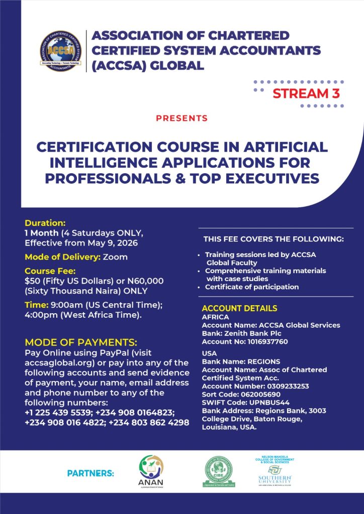 AI Certification Course – ACCSA GLOBAL
